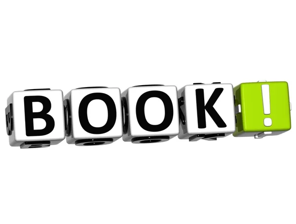 3D libro bloque de texto en blanco —  Fotos de Stock