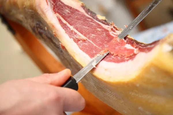 stock image Cutting ham