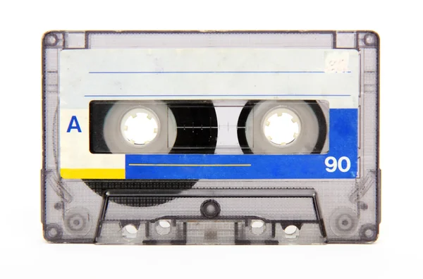 Ruban audio vintage sur fond blanc — Photo
