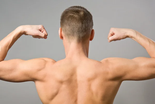 Back of sexy muscular man — Stock Photo, Image