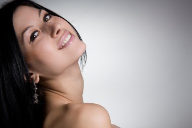 seksi esmer güzel bir portresi