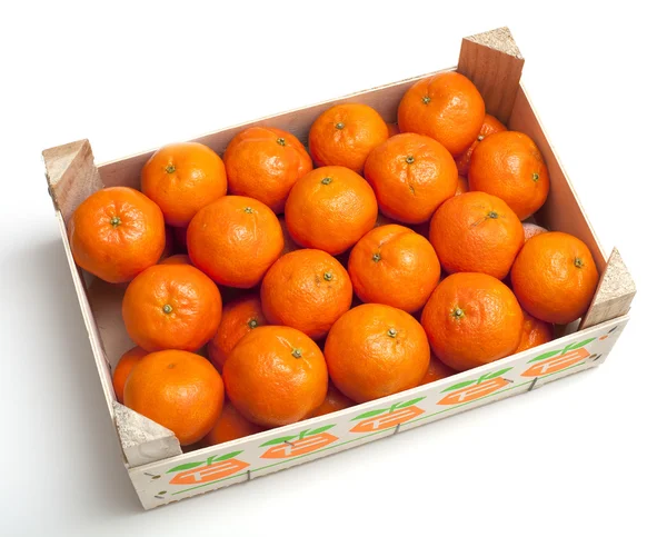 stock image Mandarins in box