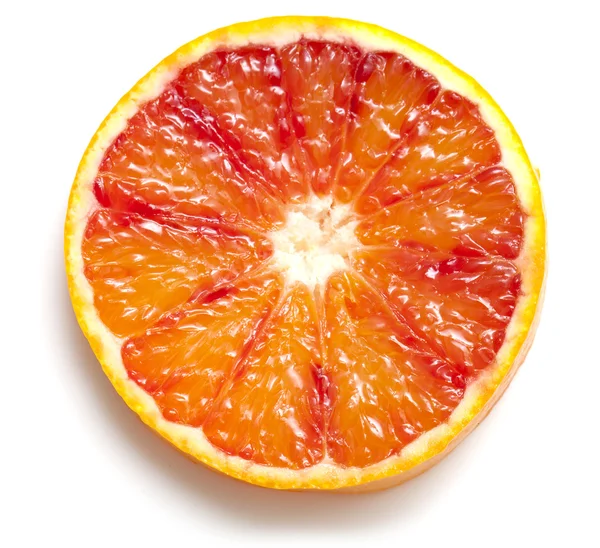 Rebanada de naranja roja — Foto de Stock