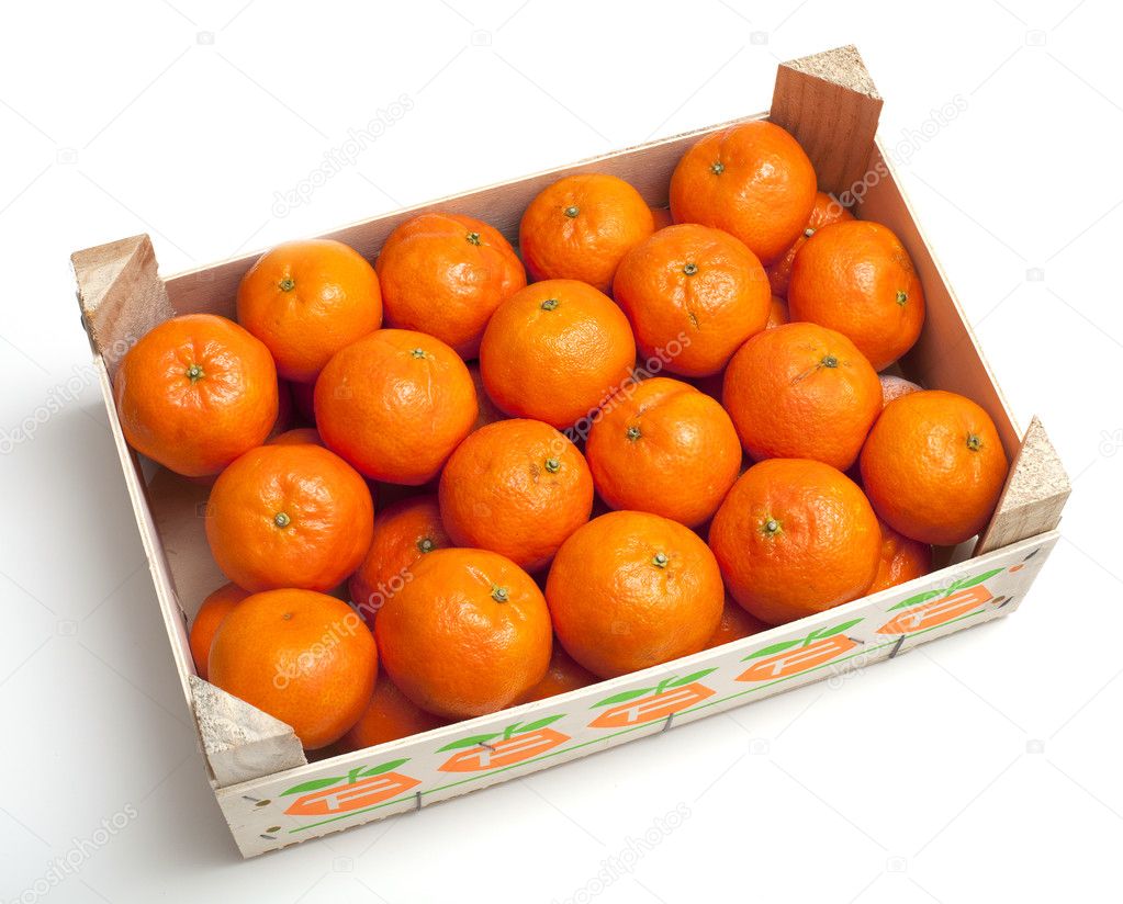 Mandarins in box