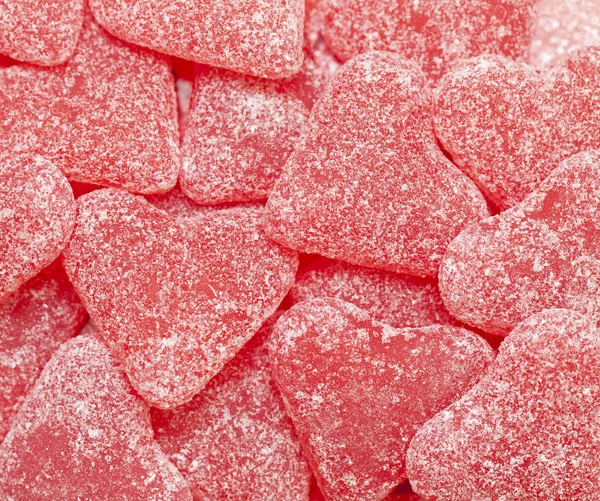 Herzförmige Bonbons — Stockfoto