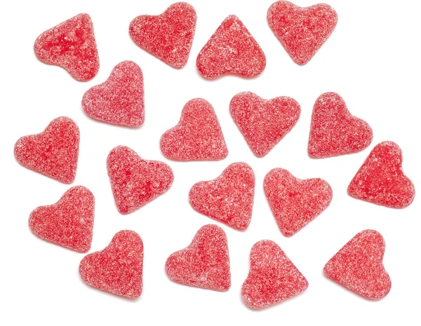 Herzförmige Bonbons — Stockfoto