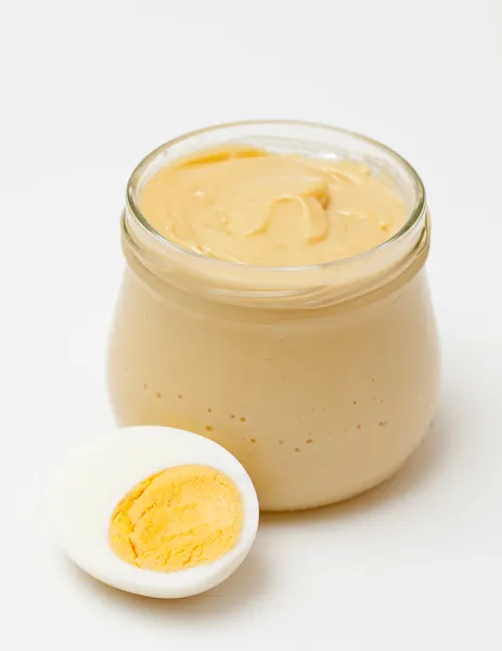 stock image Mayonnaise and boiled egg