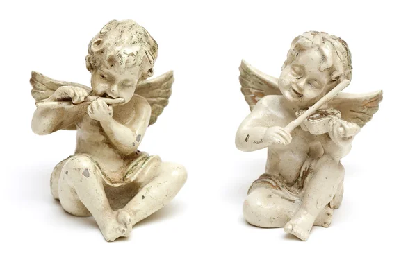 Две статуи ангела — стоковое фото