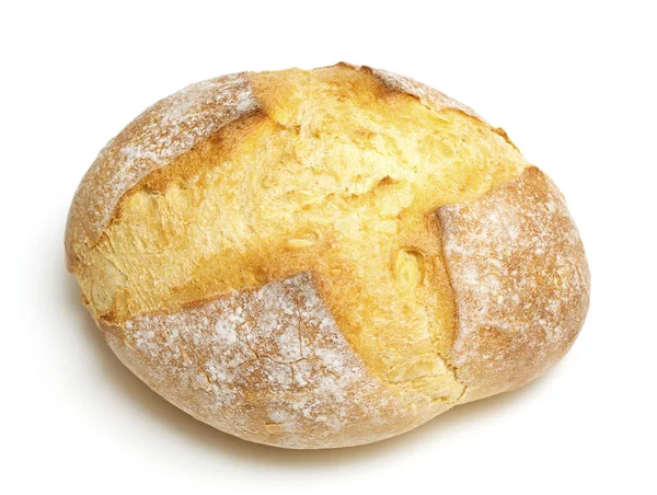 Świeży chleb izolowany na białym tle — Zdjęcie stockowe