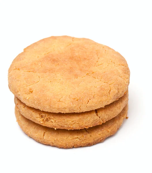 Křehké sušenky izolované na bílém — Stock fotografie