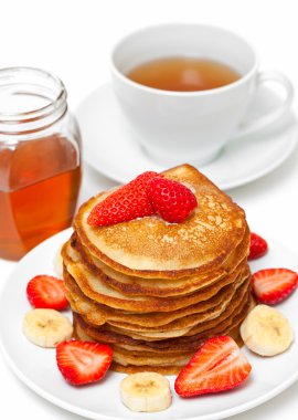 Altın buttermilk pancakes