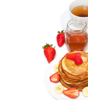 Yummy buttermilk pancakes clipart