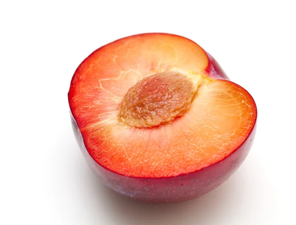 Red plum close up — Stock Photo, Image