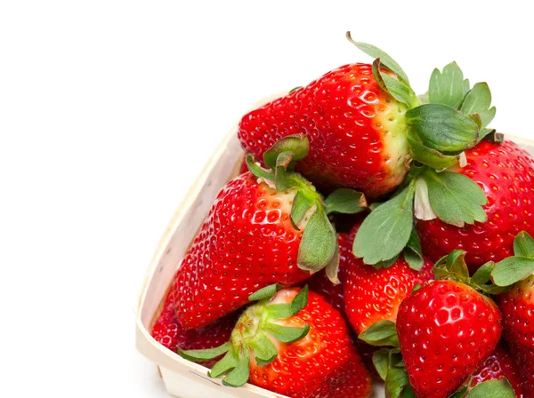 stock image Eipe strawberry in a basket