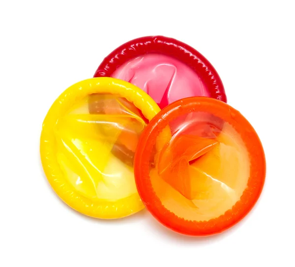 Preservativi colorati — Foto Stock