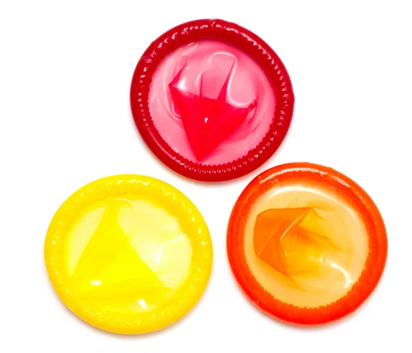 Colorful condoms — Stock Photo, Image