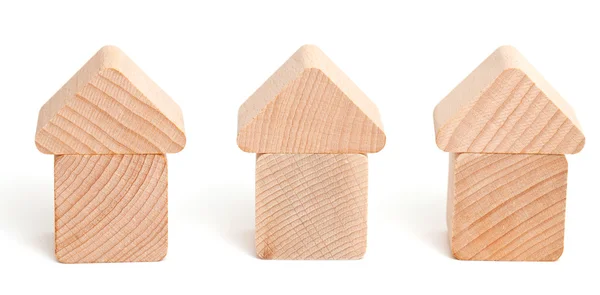 木製のブロックハウス — ストック写真