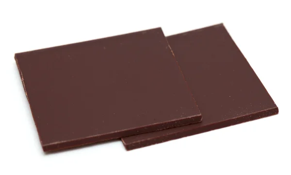 Два кусочка шоколада — стоковое фото