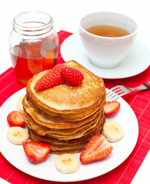 Golden buttermilk pancakes — Stock Photo, Image