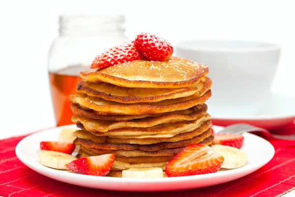 Golden pancakes pancakes — Stock Photo, Image