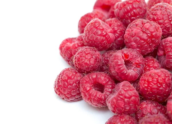 Raspberries and empty space for your text — Stock Photo, Image
