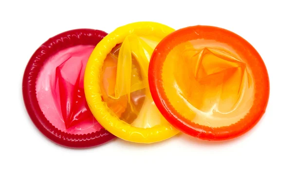 Preservativos coloridos — Fotografia de Stock