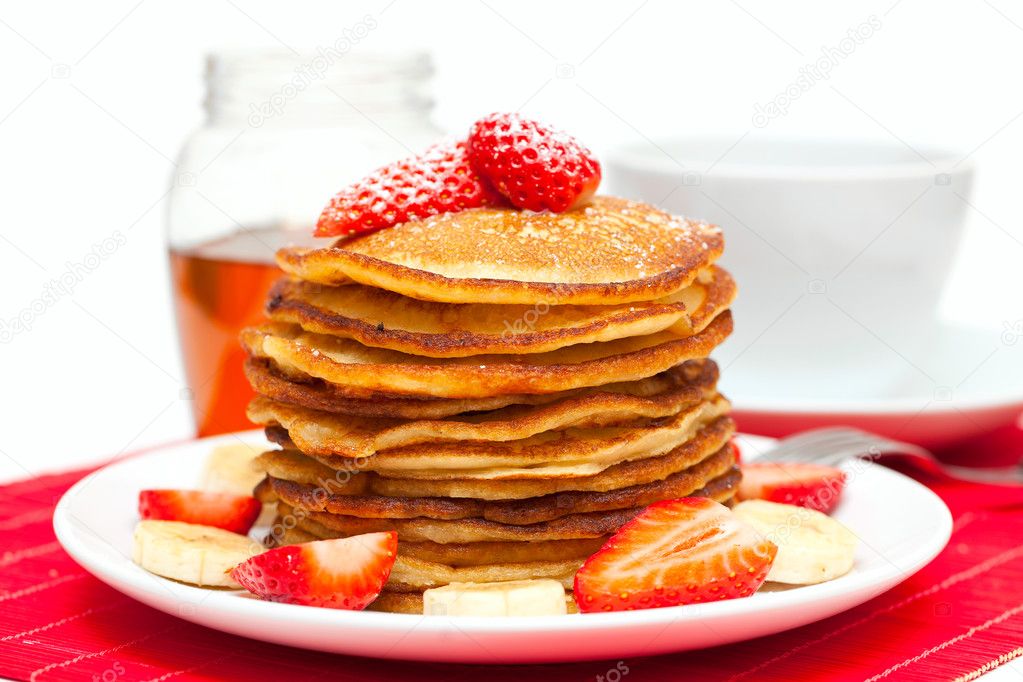 Golden pancakes pancakes