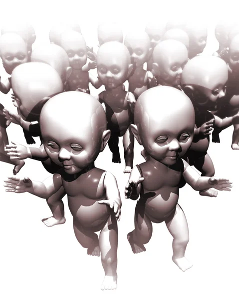 Klonen van mensen — Stockfoto
