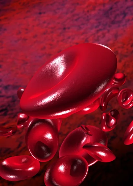 流动的血液细胞 — 图库照片