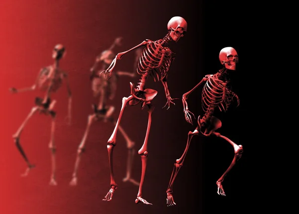 Хеллоуїн скелетів — стокове фото