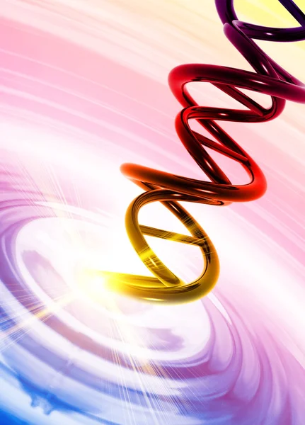 ДНК в жидкости — стоковое фото