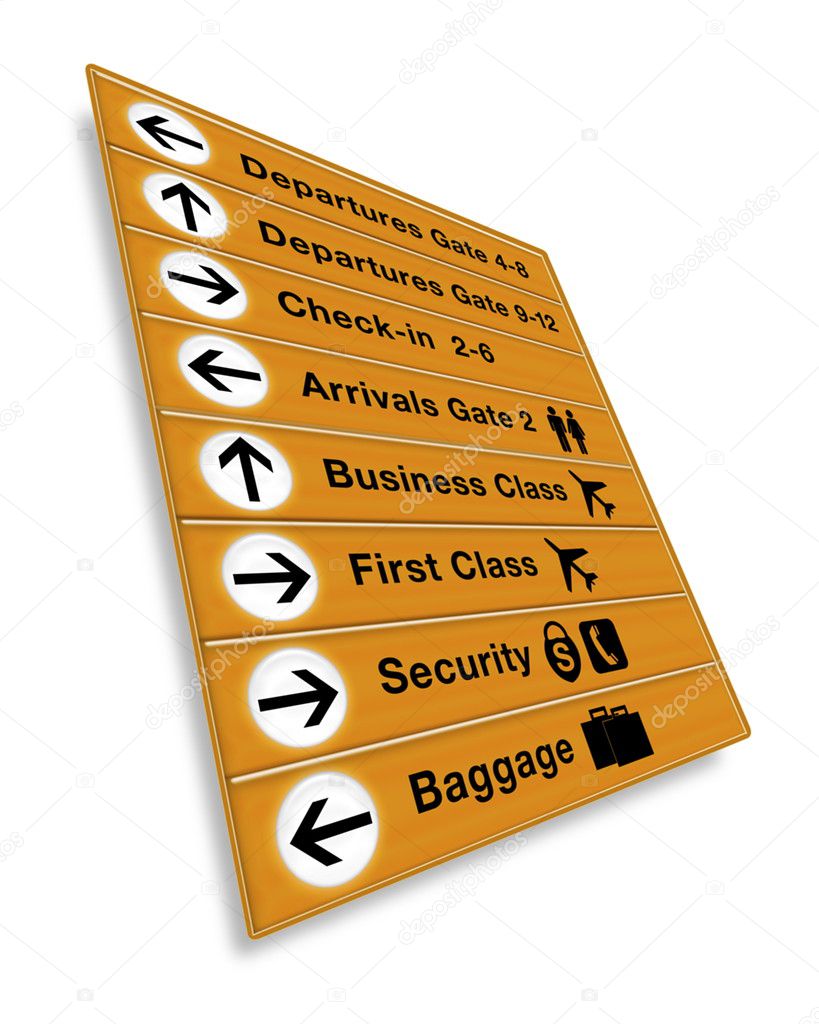 airport signs clipart