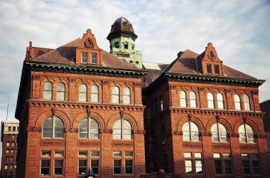 City Hall in the center of Peoria clipart