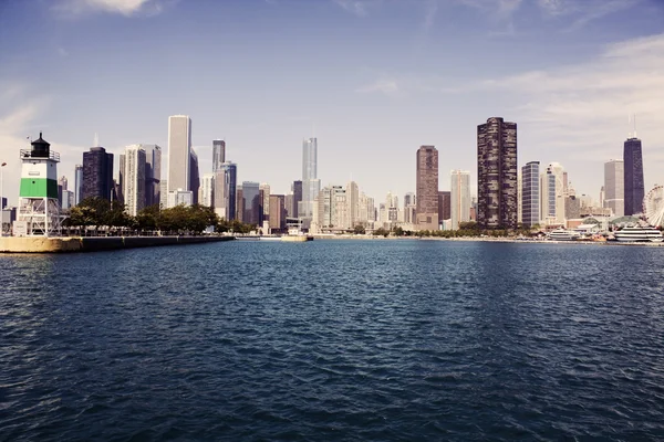 Panorama över chicago — Stockfoto