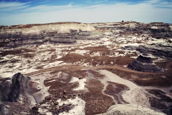 Kleurrijke rotsen van badlands in arizona — Stockfoto