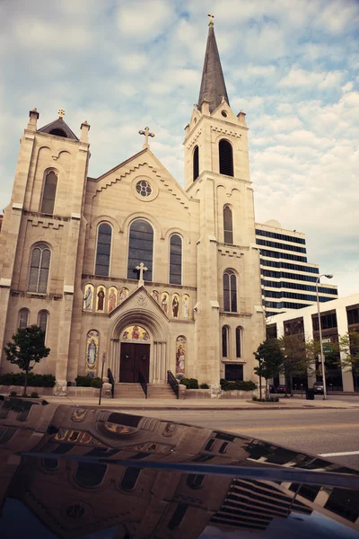 Herz-Jesu-Kirche im Zentrum von Peoria — Stockfoto