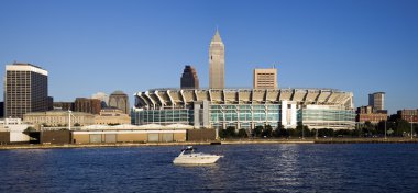 Cleveland from Lake Erie clipart