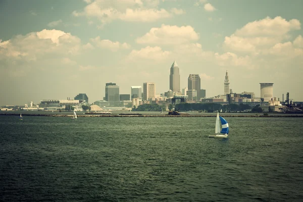 Cleveland dal lago Erie — Foto Stock
