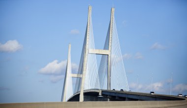 Sidney Lanier Bridge in Brunswick clipart