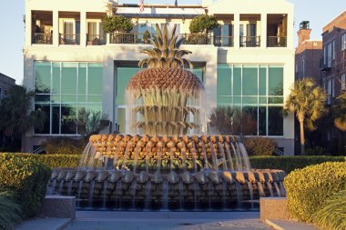 Fountain in Charleston clipart