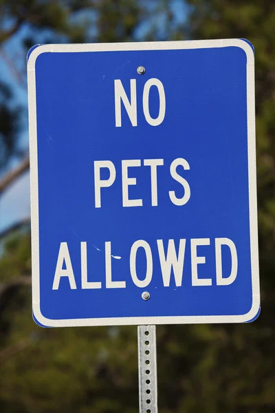 Keine Haustiere erlaubt Zeichen — Stockfoto
