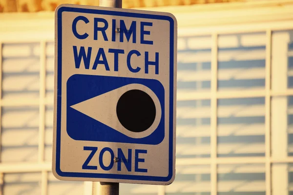 Kriminalitätsüberwachungszone — Stockfoto