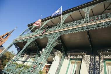 Historic mansion in downtown of Charleston clipart