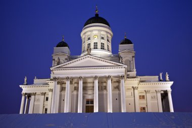 Lutheran Cathedral - winter morning clipart