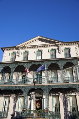 Historic mansion in Charleston clipart