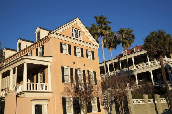 Historische Häuser in Charleston — Stockfoto