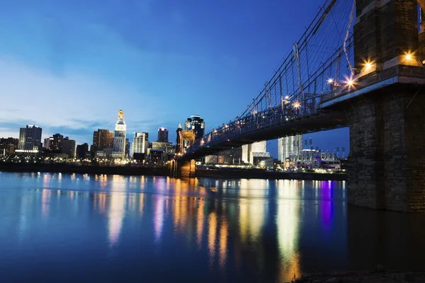 Cincinnati vidět řeku ohio — Stock fotografie