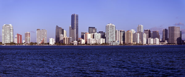 Panoramic Miami, Florida - seen morning time
