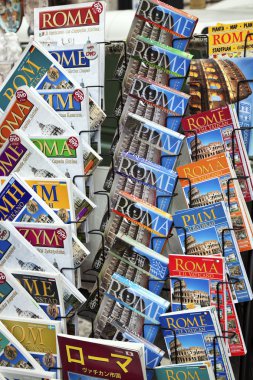 Rome guidebooks clipart