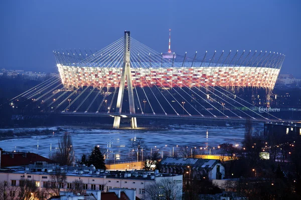 สนามกีฬาแห่งชาติในวอร์ซอ ประเทศโปแลนด์ — ภาพถ่ายสต็อก